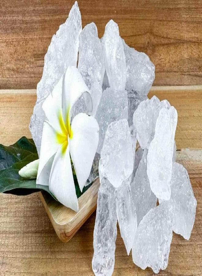 Ikka Pure Pik Alum Stone, Fitkari Stone | Phitkari, White Crystal Stones, Fitkari For Skin Tightening And Glowing Skin,Vastu,Shaving,Teeth,Water Purification 400G - Image 5